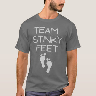Funnyeam Stinky Feet Foot Barefoot Footprint Foot T-Shirt