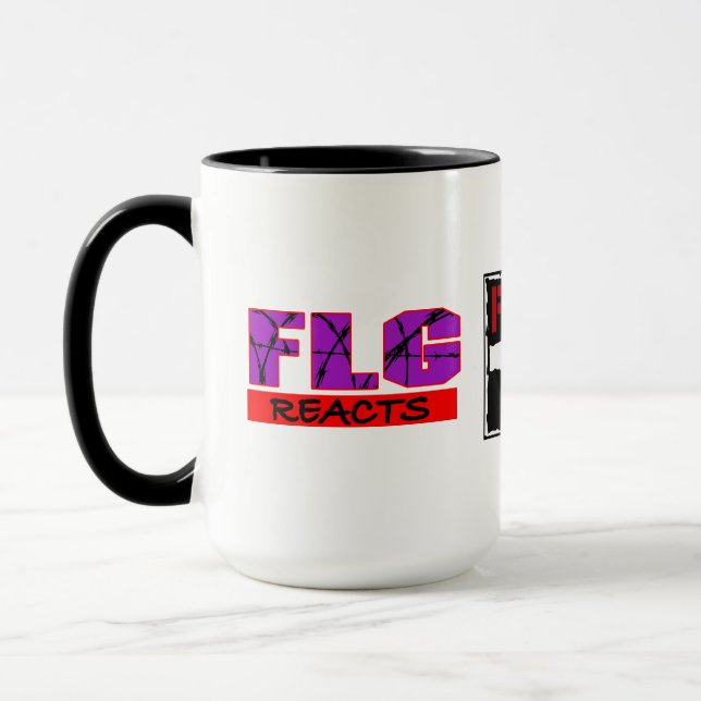 FunnyLilGalReacts 1990s Wrestling Coffee Mug (Left)