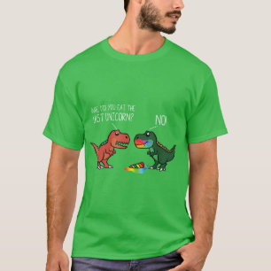 FunnyRe Dinosaur Eating Last Unicorn Men Women Gif T-Shirt