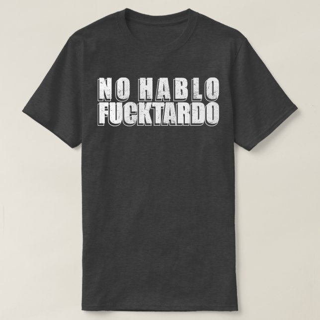 funnyxmas No Hablo TShirt (Design Front)