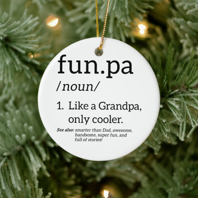 Funpa Like A Grandpa Only Cooler Ceramic Tree Decoration (Tree)