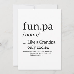 Funpa Like A Grandpa Only Cooler Holiday Card