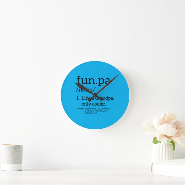 Funpa Like A Grandpa Only Cooler Round Clock (Home)