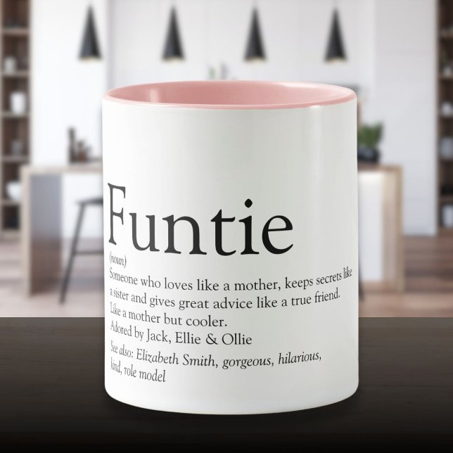 Funtie Aunt Auntie Definition Saying Funny Mug (Funtie Aunt Auntie Definition Saying Funny Mug)