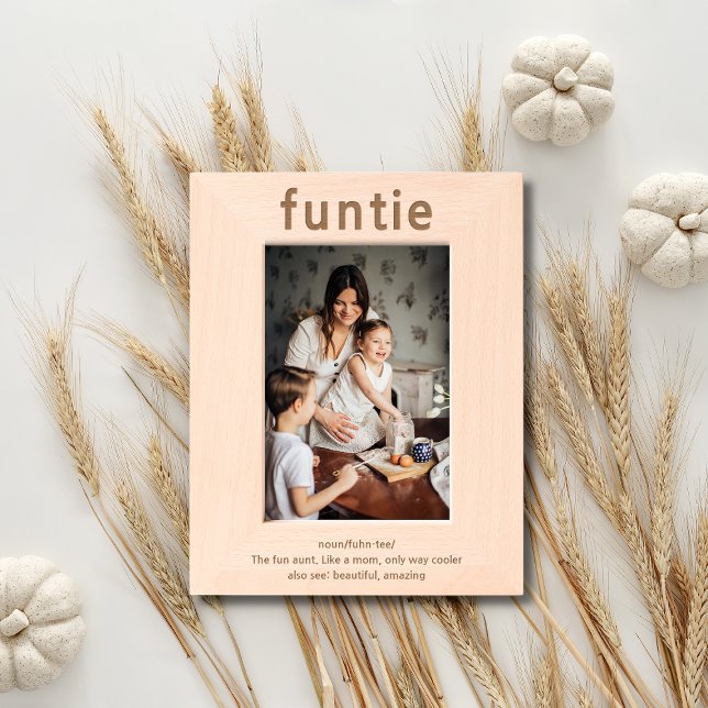 Funtie Funny Aunt Custom Definition Etched Frames (Creator Uploaded)