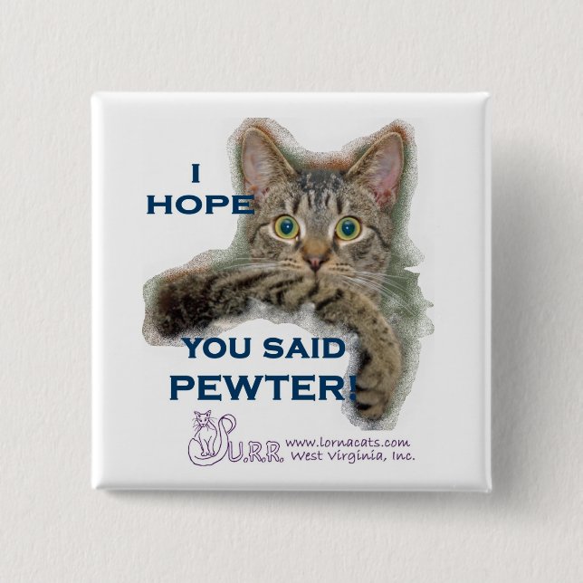 Funy HAHA Hope you said... Square Button (Front)