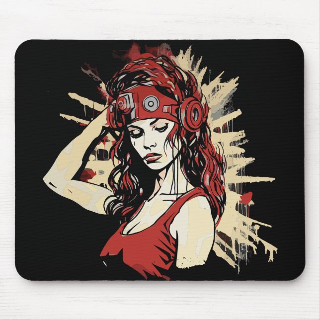 Funy mousse pads for Halloween party Mouse Mat (Front)