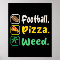 Funy Tee Football Pizza Weed For Lovers Halloween