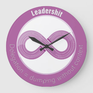 Für Agile Coaches, Scrum Master, Product Owner Large Clock