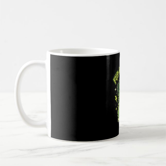 Fur-Ankenstein Funny Frankenstein Dog Halloween Coffee Mug (Left)
