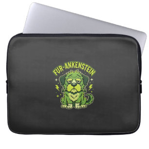 Fur-Ankenstein Funny Frankenstein Dog Halloween Laptop Sleeve