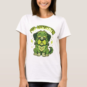 Fur-Ankenstein Funny Frankenstein Dog Halloween T-Shirt