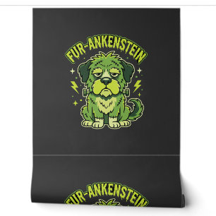 Fur-Ankenstein Funny Frankenstein Dog Halloween Wallpaper