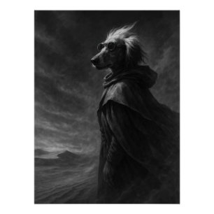 Fur Arrakis - Desert Dog of Dune -Sci-Fi Movie Art Poster