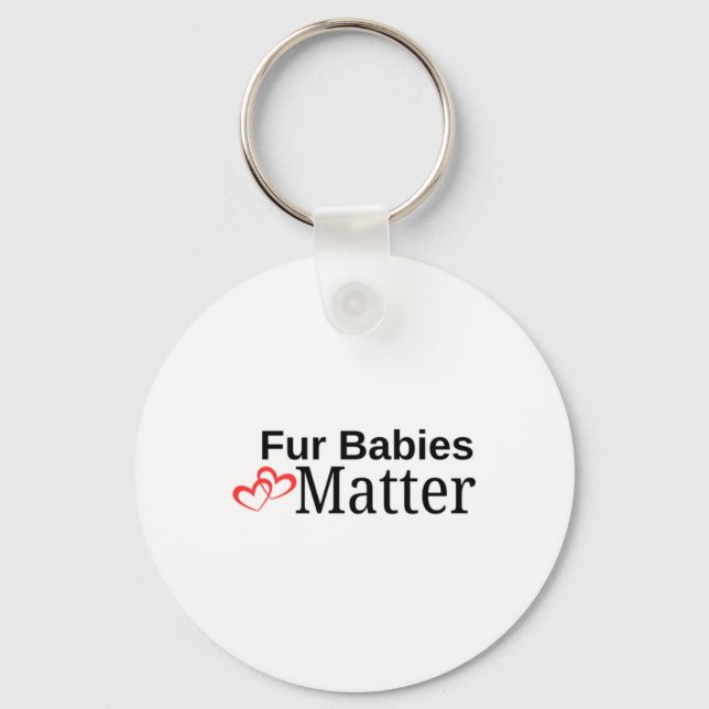 Fur Babies Sticker  Key Ring (Front)