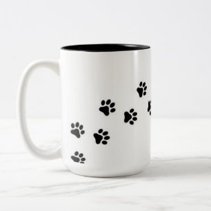 Fur-Baby Paw Print Ceramic Mug