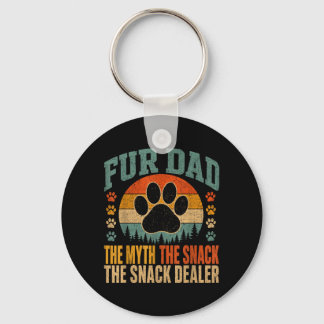 Fur Dad The Myth The Snack Er Funny Dog Paw Key Ring