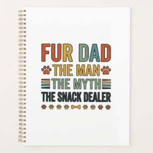 Fur Dad The Snack Dealer Vintage Dog Lover Shirt_1 Planner