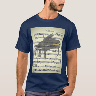 Fur Elise Beethoven Piano Sheet Music Vintage Look T-Shirt