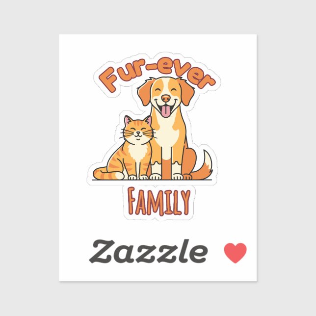 Fur‑ever Family – Funny Cat and Dog Lover (Sheet)