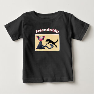 Fur-ever Friends – Cat & Fox Baby Outfit T-Shirt