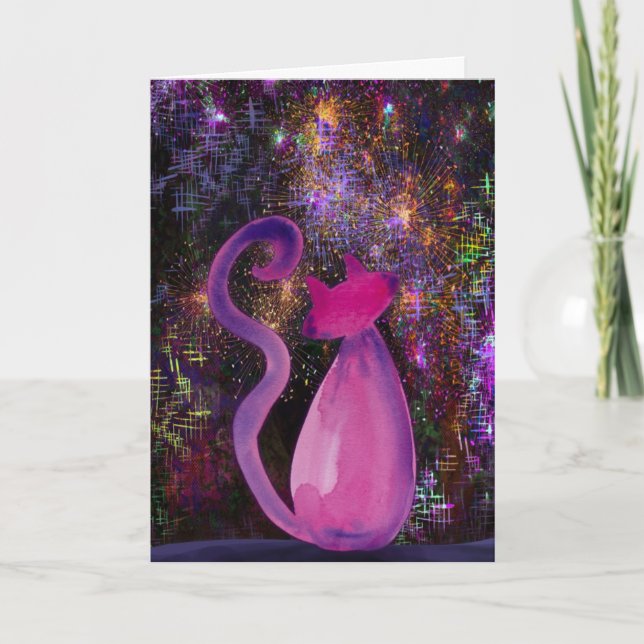 Fur-Ever in Our Hearts Cat Sympathy Card (Front)