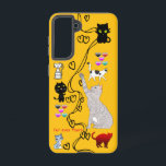 Fur-ever Yours Cat Samsung Galaxy Case<br><div class="desc">Celebrate love and feline fun with this Fur-ever Yours Cat Samsung Galaxy Case! Featuring colorful, playful cats connected by a string of hearts on a sunny yellow background, this design is cheerful, whimsical, and perfect for cat lovers. The cute pun “Fur-ever Yours” adds a sweet, affectionate touch, making it ideal...</div>