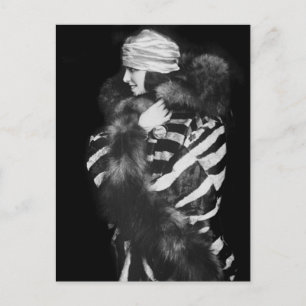 Fur Fashion, 1920s Postcard