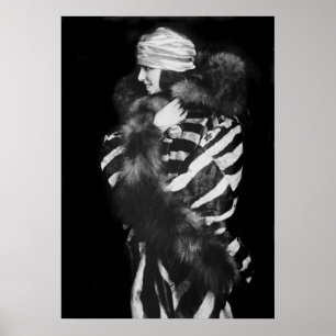 Fur Fashion, 1920s Poster