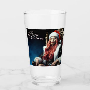 Fur & Leather Diva – Merry Christmas Glass