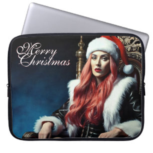 Fur & Leather Diva – Merry Christmas Laptop Sleeve