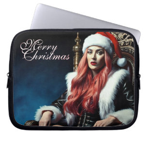 Fur & Leather Diva – Merry Christmas Laptop Sleeve