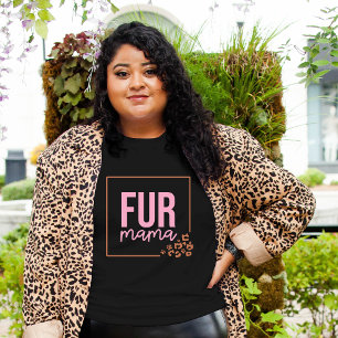 Fur Mama Leopard Print Tri-Blend Shirt