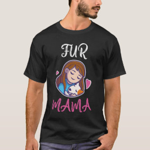Fur Mama Pet Lovers Shirt For Women Moth T-Shirt-