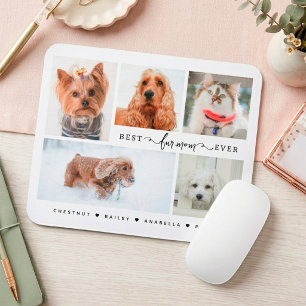 Fur Mum Gift Personalised Pet Photo Collage Mouse Mat