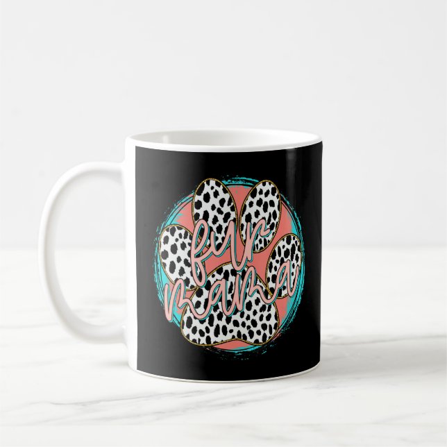 Fur Mum Leopard Dog Womens Cute Funny Pregnancy  Coffee Mug (Left)