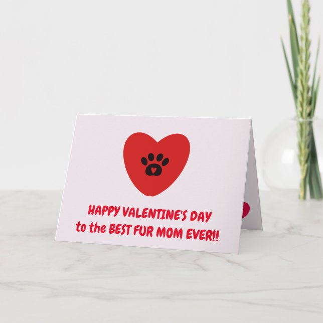 Fur Mum Valentine's Day Card (Front)
