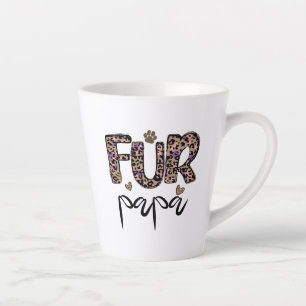 Fur Papa, Best Cat Dad Ever, Best Dog Dad Ever Latte Mug