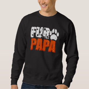 Fur Papa Dalmatian Dog Dad Fathers Puppy Owner Sweatshirt
