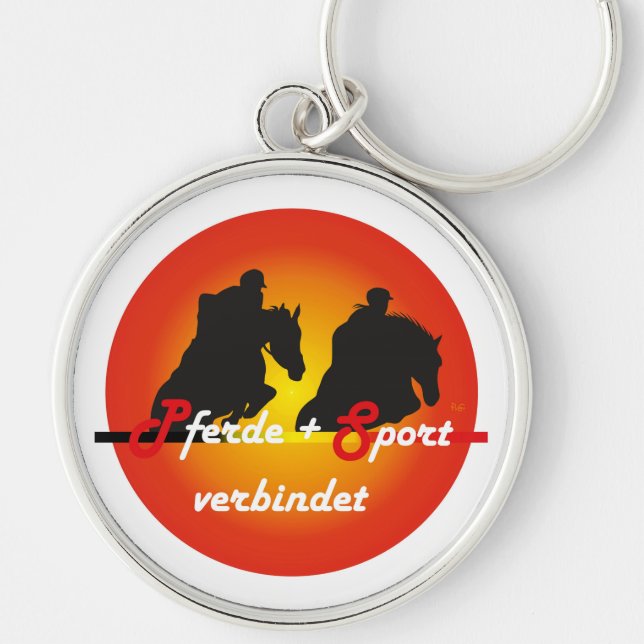 Für Pferdesport Liebhaber Schlüsselanhänger Key Ring (Front)