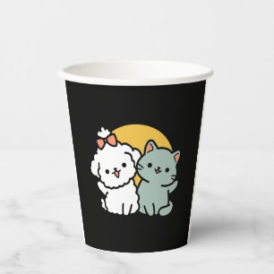Fur-Real Friends Forever Cute Cat & Dog Duo Paper Cups