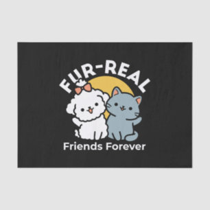 Fur-Real Friends Forever Cute Cat & Dog Duo Tissue Paper