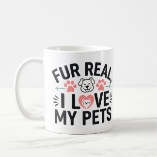 fur real i love my pets coffee mug