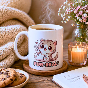 Fur-Real Kawaii Kitten  Coffee Mug