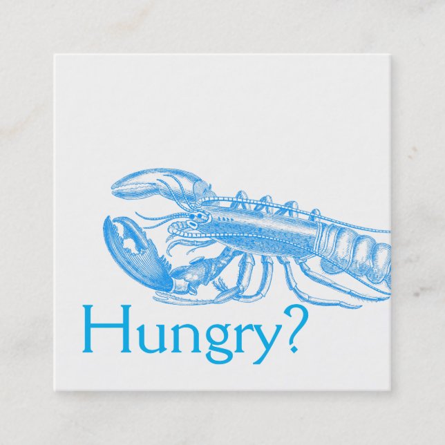 Für Restaurants Square Business Card (Front)