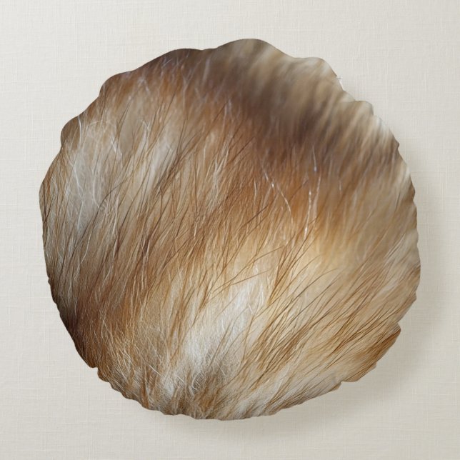 Fur Round Cushion (Back)