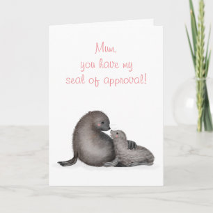 Fur seals 'seal of approval' Mother's Day card