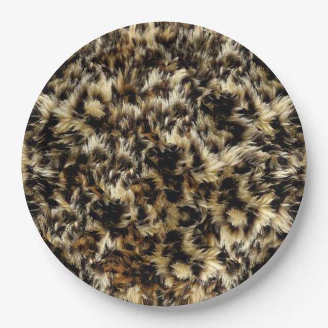 Fur Spirit Design Texture Paper Plate (Front)