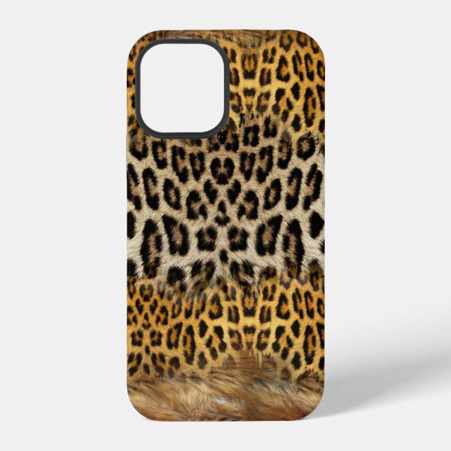 Fur texture: fox and leopard. iPhone case (Back)