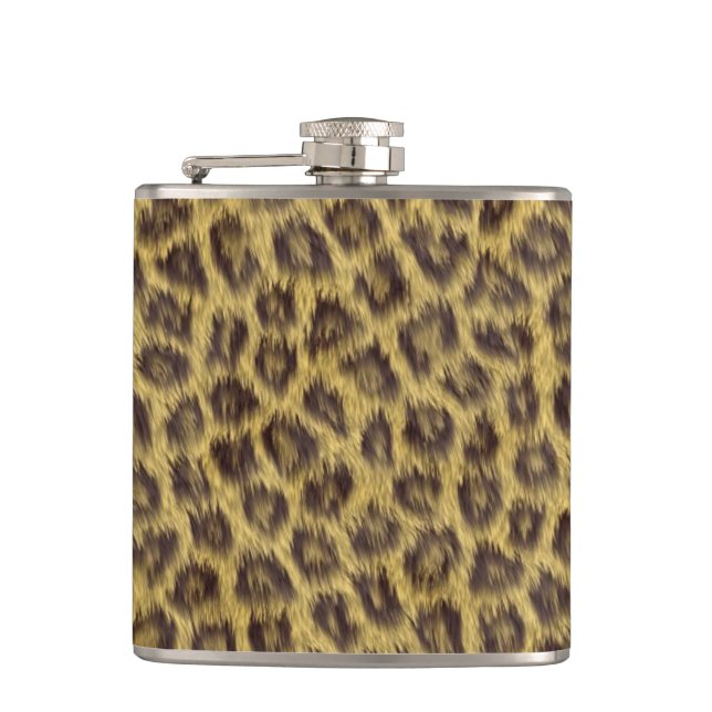 Fur texture hip flask (Front)